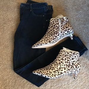NWT! Leopard print booties